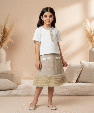 Set Skirt Pearl Blossom Jacquard