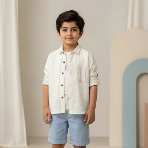 Shorts Set Linen Trio (1)