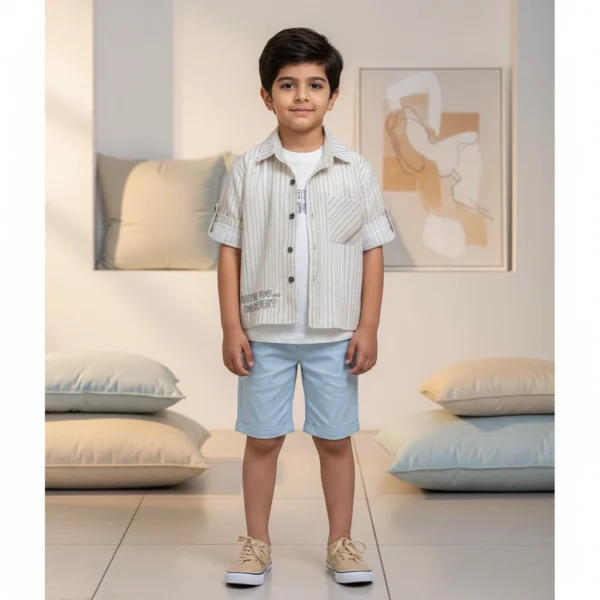 Shorts Set Linen Trio (2)