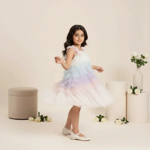Dress Rainbow Tulle (1)
