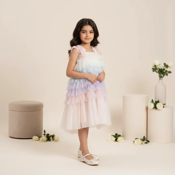 Dress Rainbow Tulle (3)