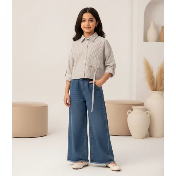 Shirt Striped Linen Oversized (2)
