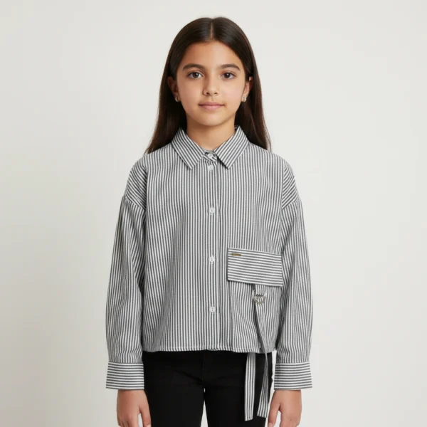 Shirt Striped Linen Oversized (3)