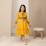 dress tulles orange