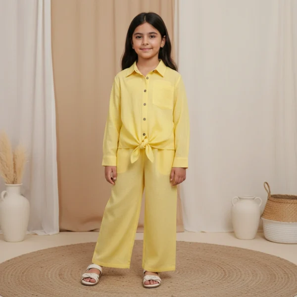 suit pant yellow